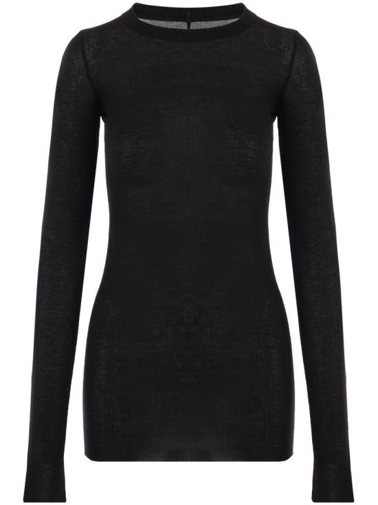 25SS 릭 오웬스 긴팔 티셔츠 RP01E7202RC 09 BLACK Black