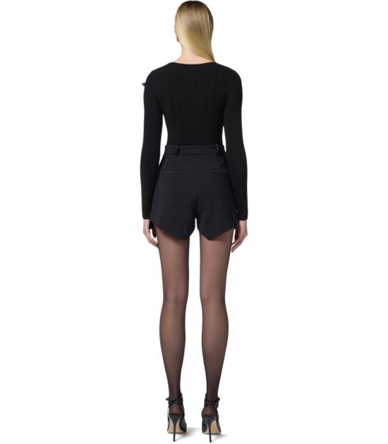 25SS 엘리자베타프랜치 숏팬츠 SH00451E2 110 42 Black - ELISABETTA FRANCHI