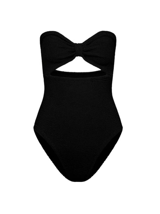 25SS 훈자 지 원피스 수영복 SALANACR BLACK