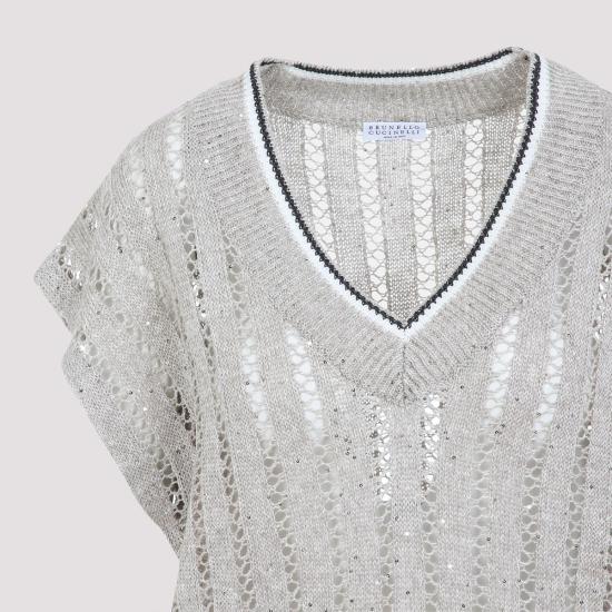 25SS 브루넬로 쿠치넬리 스웨터 MCO559412 08 Beige - BRUNELLO CUCINELLI
