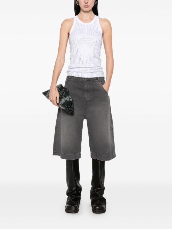 25SS 디 아티코 민소매 티셔츠 250WCN00004 JJJ051TR001 White - THE ATTICO