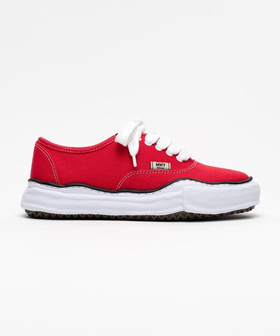  메종 미하라 야스히로 베이커 OG 솔 캔버스 로우 컷 A02FW704 RED DOM