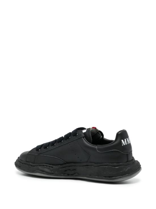  메종 미하라 야스히로 찰스 OG 솔 레더 로우탑 A12FW701 BLK BLKBLK DOM - MAISON MIHARA YASUHIRO