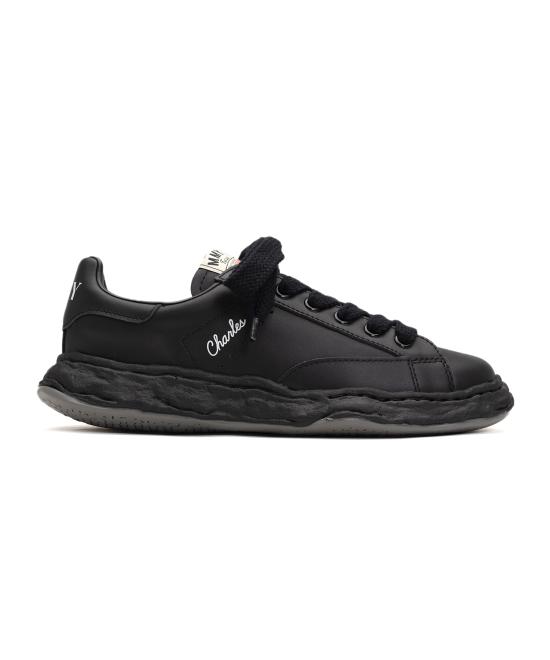  메종 미하라 야스히로 찰스 OG 솔 캔버스 로우탑 A12FW703 BLACK DOM