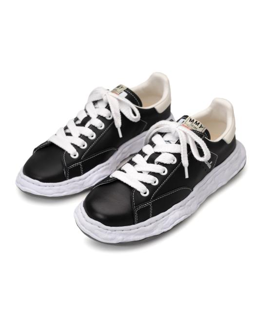  메종 미하라 야스히로 찰스 OG 솔 레더 로우탑 A12FW701 BLACK DOM - MAISON MIHARA YASUHIRO
