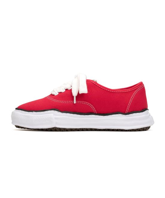  메종 미하라 야스히로 베이커 OG 솔 캔버스 로우 컷 A02FW704 CLBLUE DOM - MAISON MIHARA YASUHIRO
