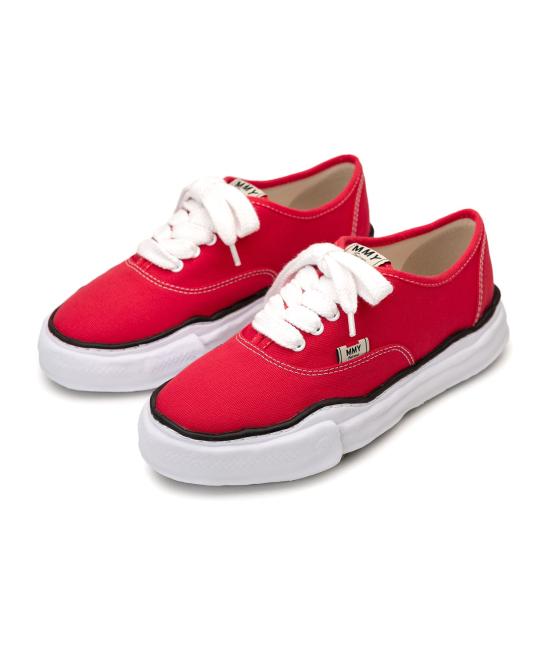  메종 미하라 야스히로 베이커 OG 솔 캔버스 로우 컷 A02FW704 CLBLUE DOM - MAISON MIHARA YASUHIRO