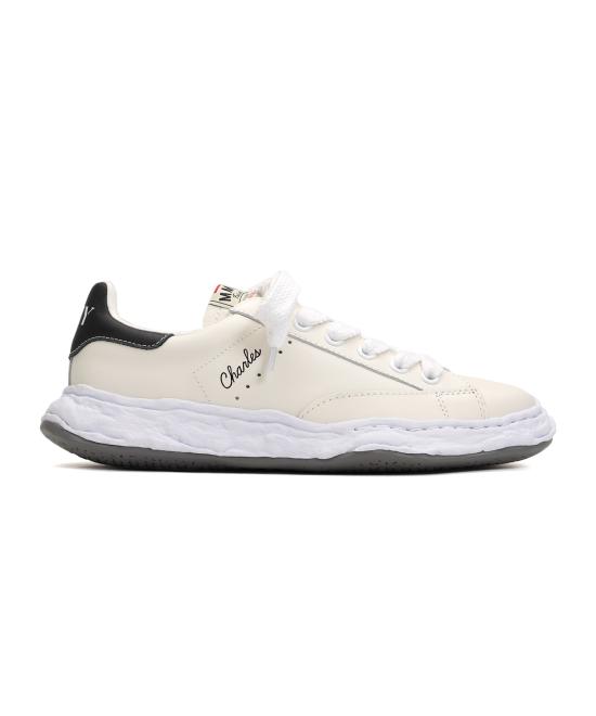  메종 미하라 야스히로 찰스 OG 솔 레더 로우탑 A12FW701 WHITE DOM