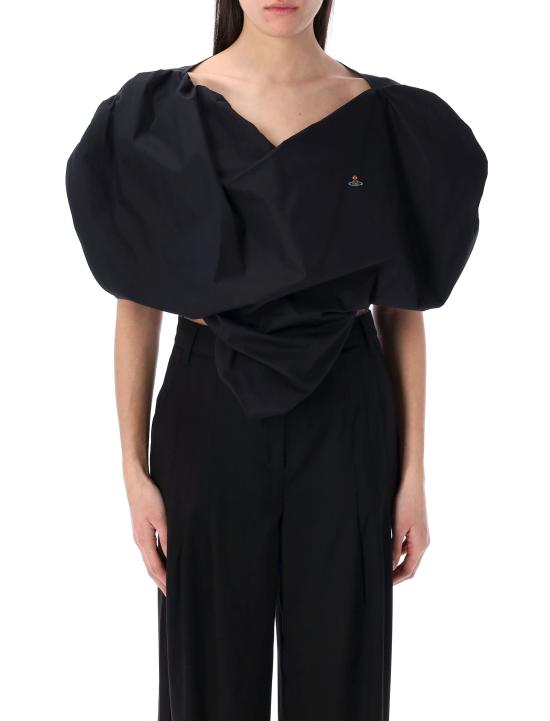 25SS 비비안웨스트우드 반팔 티셔츠 1505000JW009Q N401 Nero