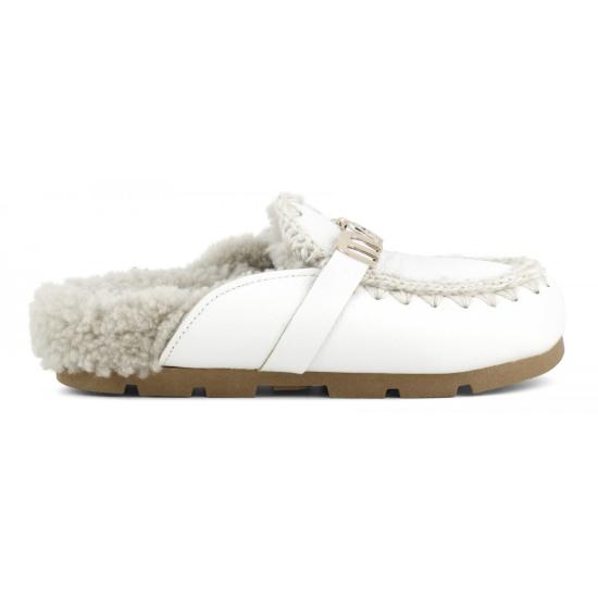 24FW 모우 뮬/슬리퍼 FW431000C WXWHI White - MOU