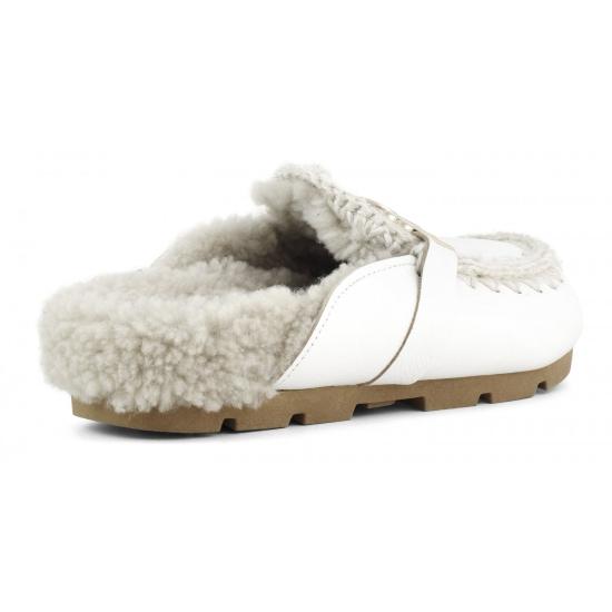 24FW 모우 뮬/슬리퍼 FW431000C WXWHI White - MOU