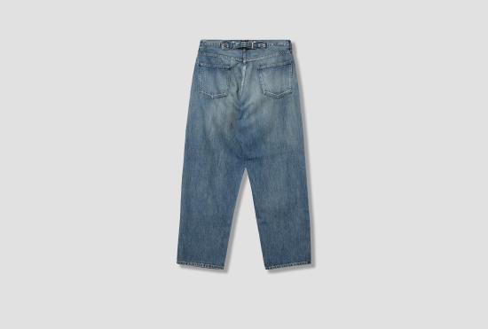 25SS 아프레쎄 데님 팬츠 NO.22 워시드 와이드  AP-4003 블루 - A.PRESSE