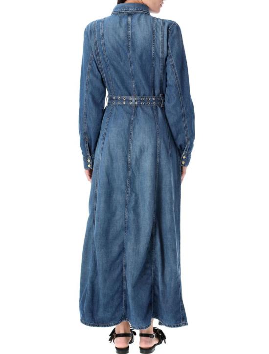 25SS 가니 롱 원피스 25PJ16116779 567 MID BLUE - GANNI