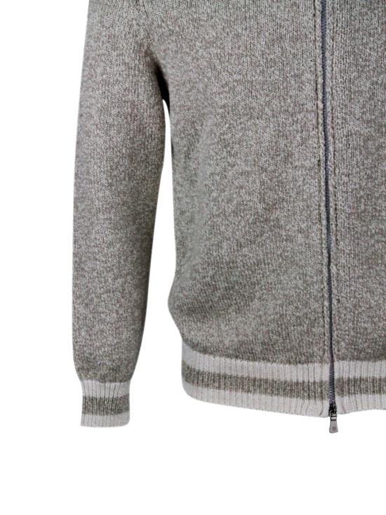 25SS 일레븐티 집업 니트 K76MAGK23 MAG 020102 Sand - ELEVENTY