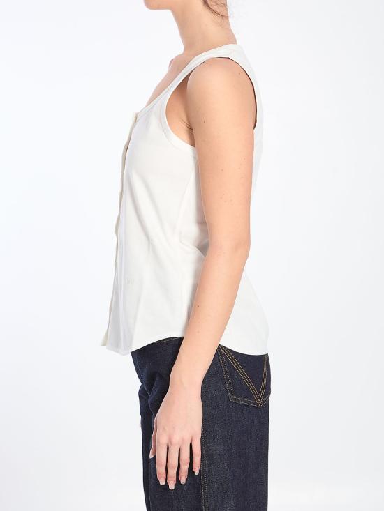 25SS 보테가베네타 민소매 티셔츠 812123V4XI0 WHITE - BOTTEGA VENETA