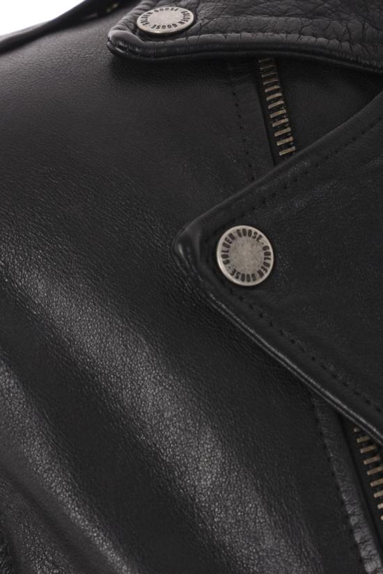 25SS 골든구스 가죽 자켓 GMP02258P00119590100 Black - GOLDEN GOOSE