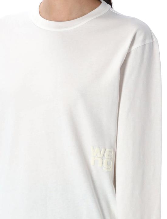 25SS 티바이알렉산더왕 긴팔 티셔츠 4CC3241519 100 WHITE - T BY ALEXANDER WANG