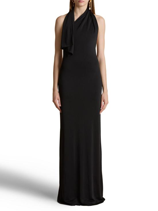 25FW 케이트 롱 원피스 54614132 200 BLACK - KHAITE