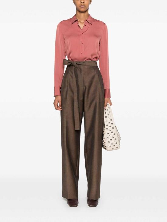 25FW 빈스 블라우스 VS26511679518BRT Dark Red - VINCE