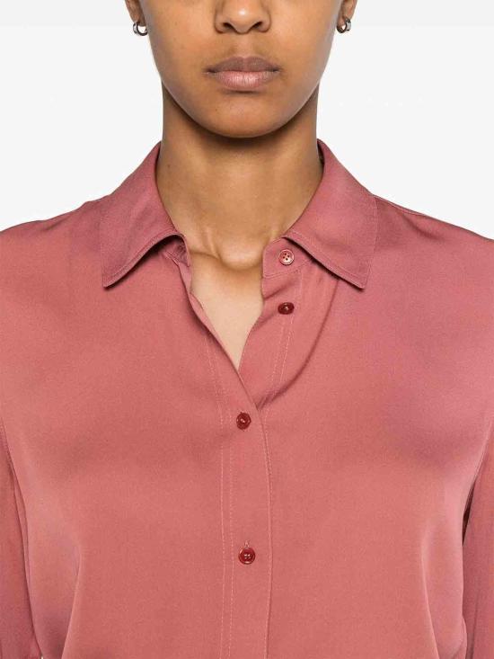 25FW 빈스 블라우스 VS26511679518BRT Dark Red - VINCE