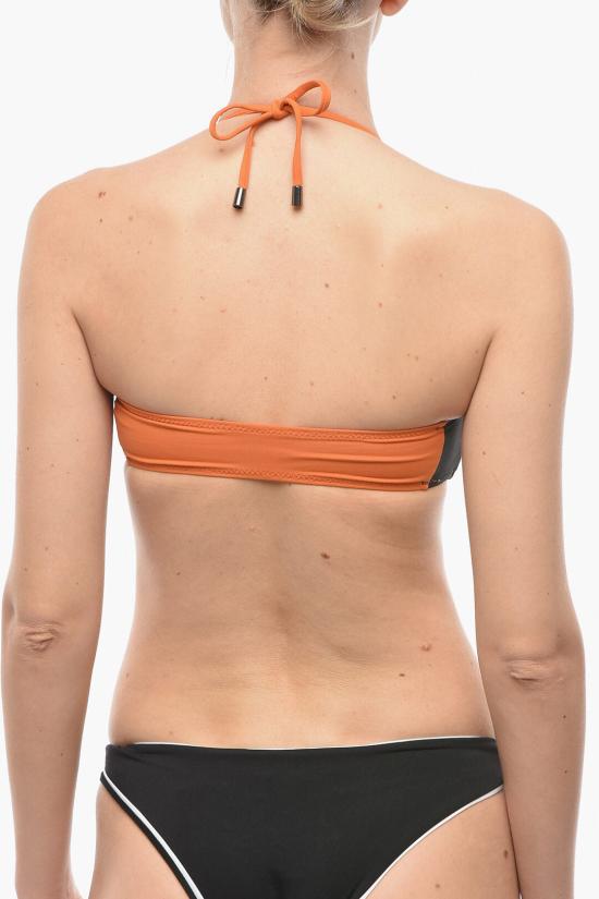  칼라거펠트 비키니 수영복 KL22WTP08 ORANGE Arancio Nero - KARL LAGERFELD