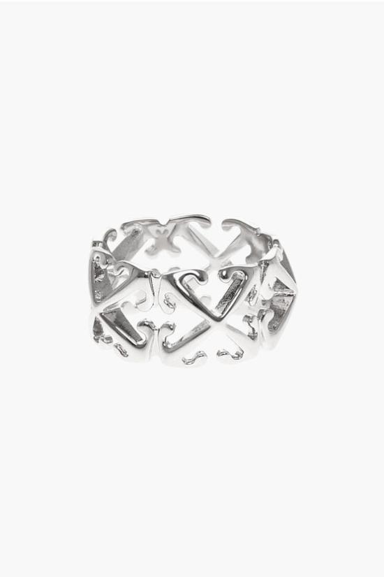  오프화이트 반지 OMOC076S24MET0017200 Silver