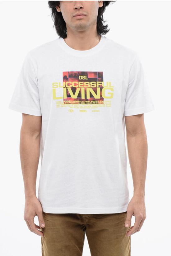  디젤 반팔 티셔츠 A12275 0BEAF 100 White