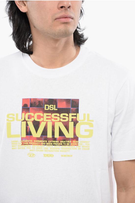  디젤 반팔 티셔츠 A12275 0BEAF 100 White - DIESEL