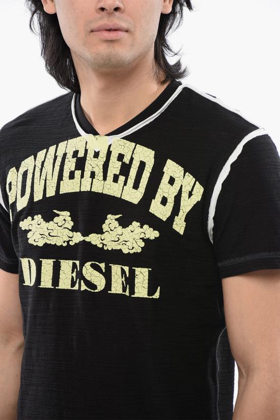  디젤 반팔 티셔츠 A12945 0AJBA 9XX Black - DIESEL