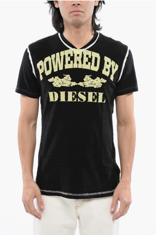  디젤 반팔 티셔츠 A12945 0AJBA 9XX Black