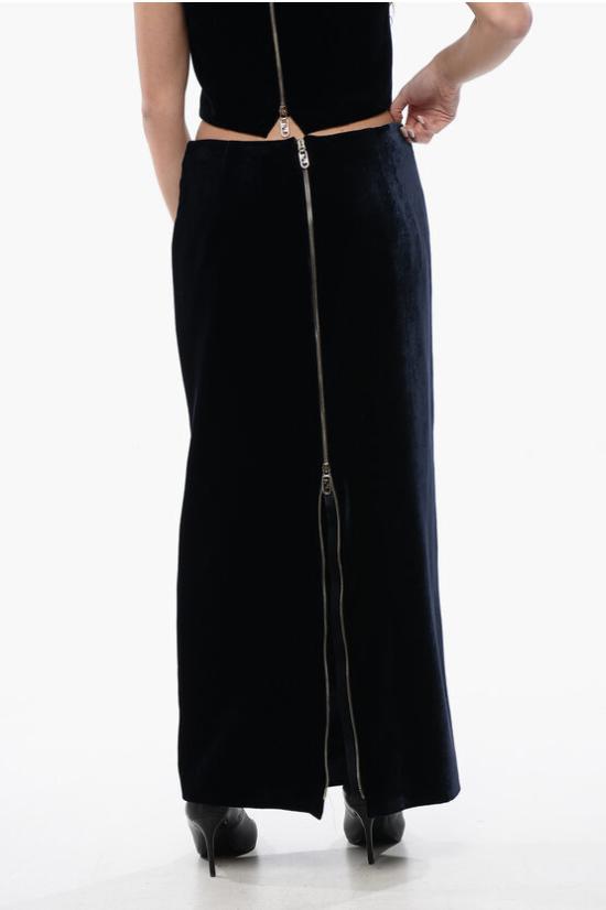  펜디 롱 스커트 FQ7517 AM3Z F1M2F Blue - FENDI