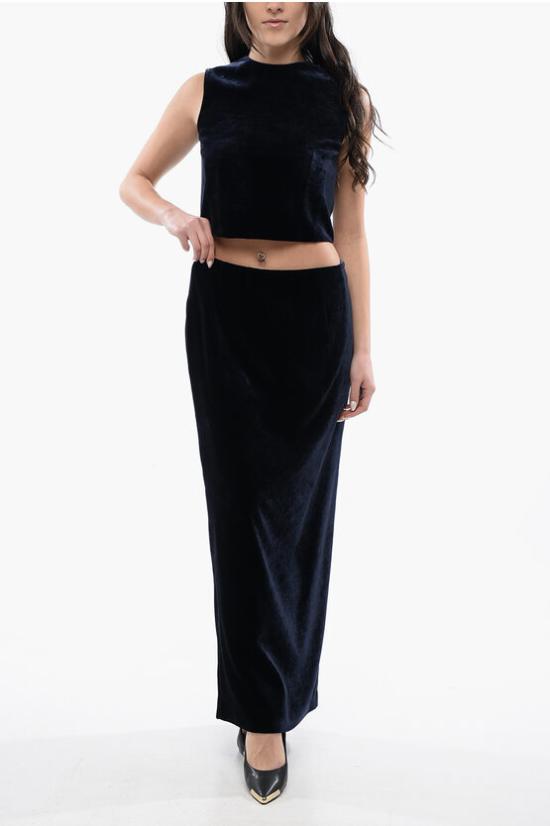  펜디 롱 스커트 FQ7517 AM3Z F1M2F Blue - FENDI