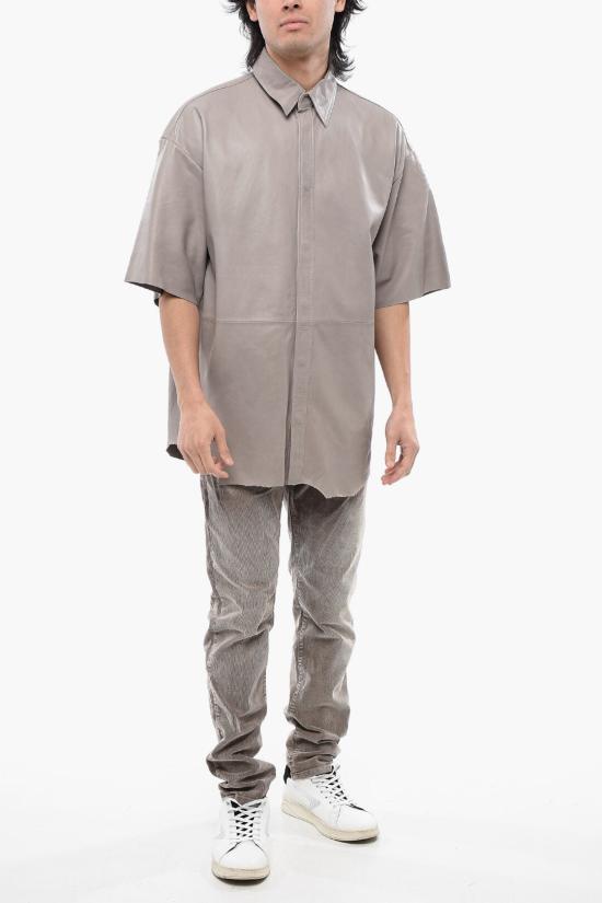  디젤 반팔 셔츠 A13099 0CLAQ 9BX Gray - DIESEL