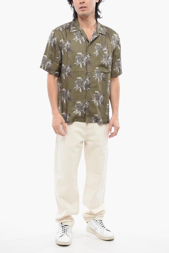  디젤 반팔 셔츠 A13169 0THAP E6791 Green - DIESEL