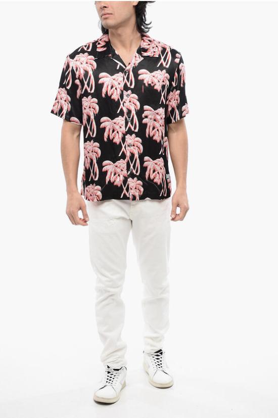  디젤 반팔 셔츠 A13169 0KLAR E6785 Black - DIESEL