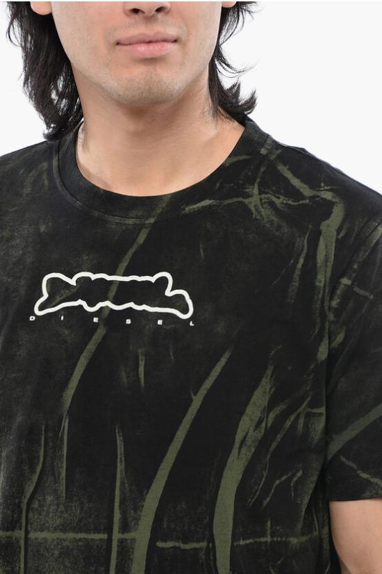  디젤 반팔 티셔츠 A12155 0AJBD 5FVA Nero Verde - DIESEL