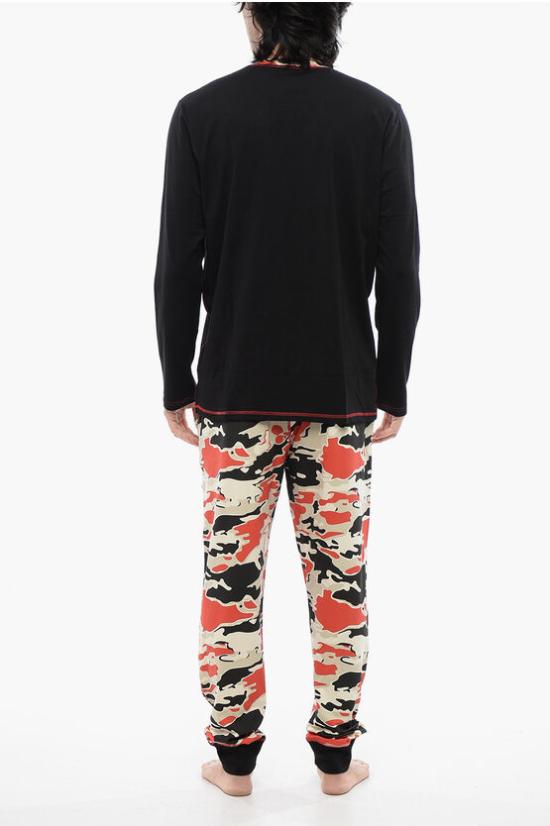  디젤 라운지 웨어 A11110 0LICY E6629 Nero Multicolor - DIESEL