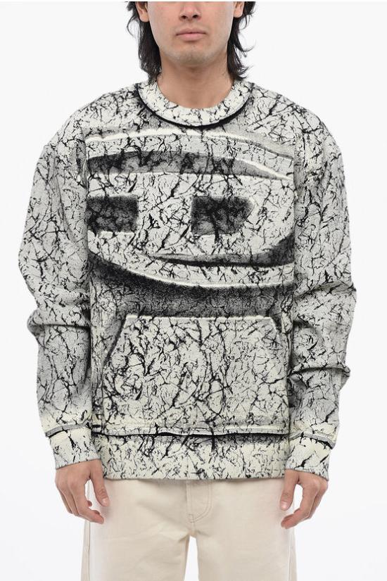  디젤 긴팔 티셔츠 A11762 0ALAQ 9XXA Black White