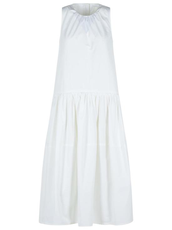 25SS 질샌더 미디 원피스 J02CT0452 J45002100 White