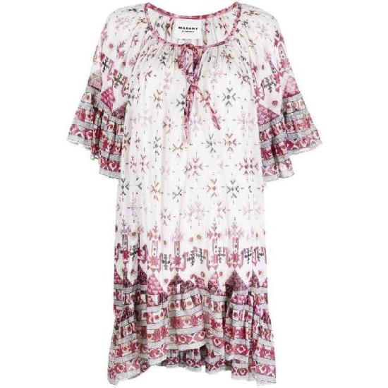  이자벨마랑 미디 원피스 RO0047FBA1J53E20WH DOM