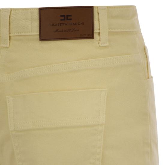 25SS 엘리자베타프랜치 데님 팬츠 PJ7D51E2 YELLOW - ELISABETTA FRANCHI