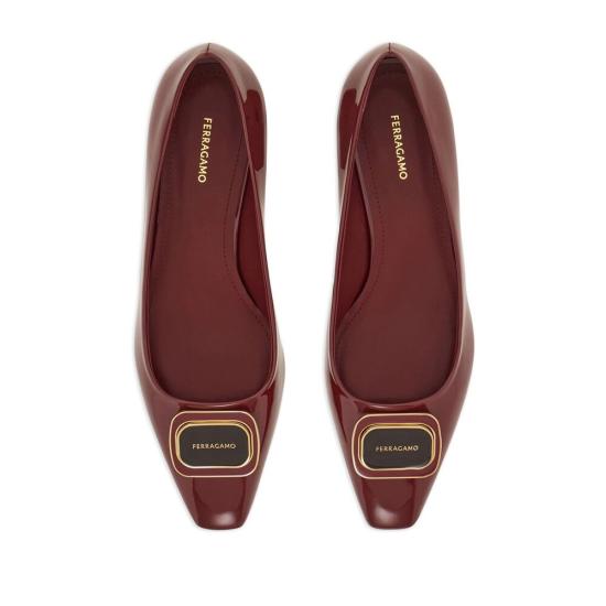 25SS 살바토레 페라가모 플랫 슈즈 01I792 0779515 1D BORGO RED - SALVATORE FERRAGAMO
