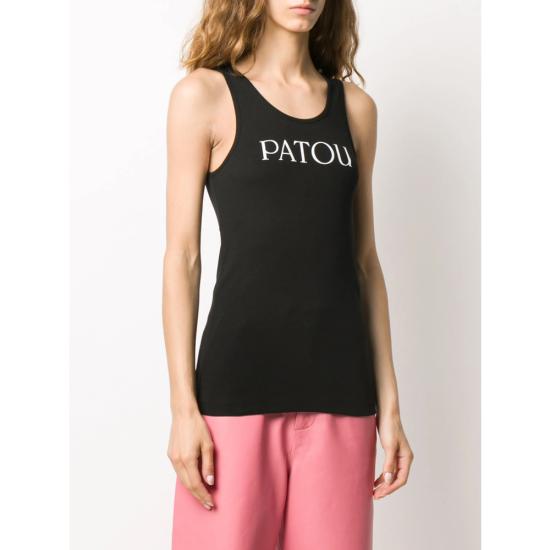 25SS 파투 민소매 티셔츠 JE0159994 999B BLACK - PATOU