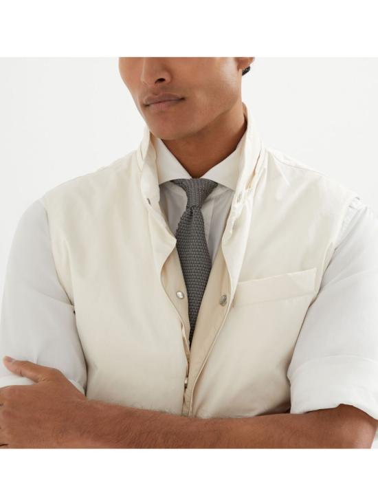 25SS 브루넬로 쿠치넬리 넥타이 MM8880018 C078 MEDIUM GREY - BRUNELLO CUCINELLI