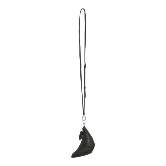 26FW 르메르 크루아상 코인 퍼스 크로스바디 소프트 그레인드 레더 SL0054 LL0018 999 BLACK DOM - LEMAIRE