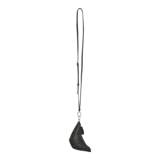 26FW 르메르 크루아상 코인 퍼스 크로스바디 소프트 그레인드 레더 SL0054 LL0018 999 BLACK DOM