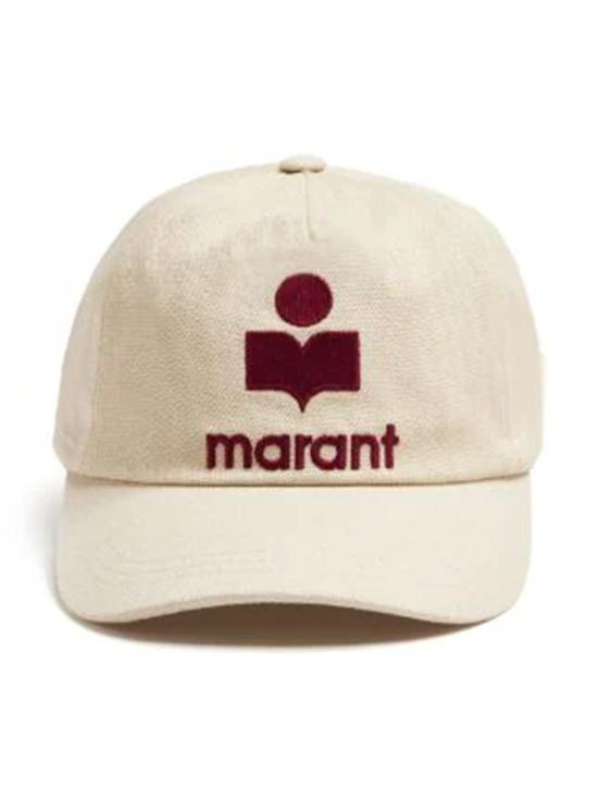 25FW 이자벨마랑 TYRON 타이론 로고 볼캡 CQ001XFBA3C05AECRD ECRU RED DOM