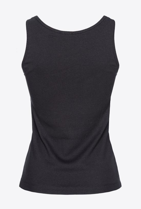  핑코 민소매 티셔츠 103573A1X4 Z99 Black - PINKO