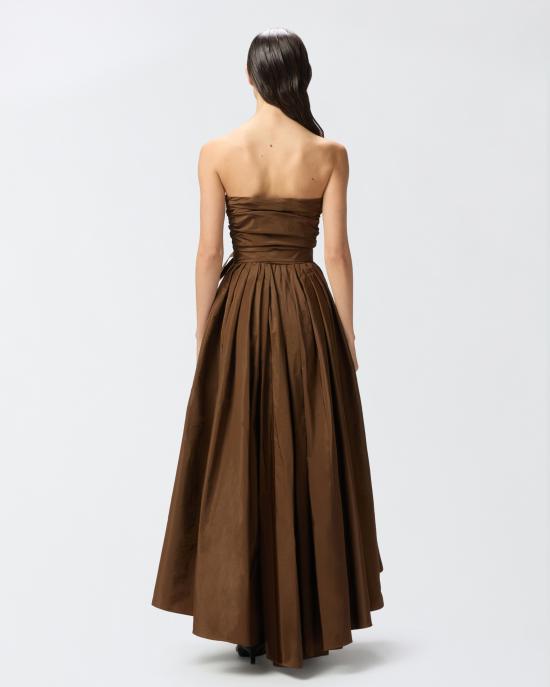 24FW 핑코 롱 원피스 104937Y3LE L71 Marrone terra scura - PINKO