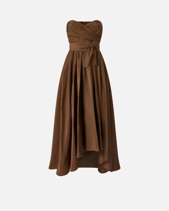 24FW 핑코 롱 원피스 104937Y3LE L71 Marrone terra scura